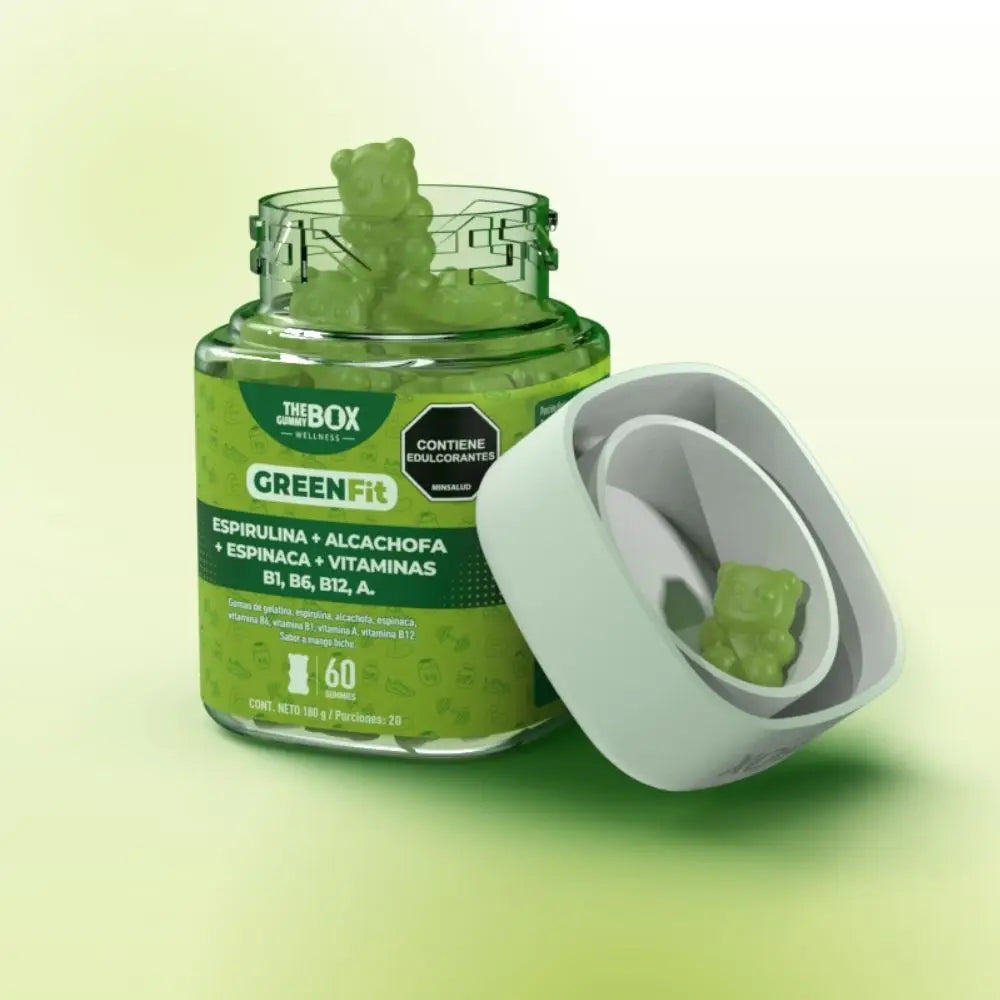 Espirulina, alcachofa, espinaca y vitaminas en gomitas💚